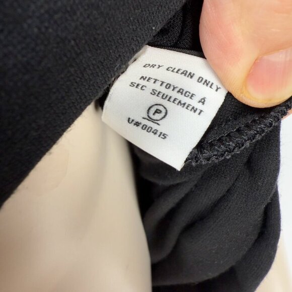 DIANE‎ VON FURSTENBERG Gabi Knit Suiting Jersey Ruched Sheath Black Dress Size 6 - Picture 11 of 11